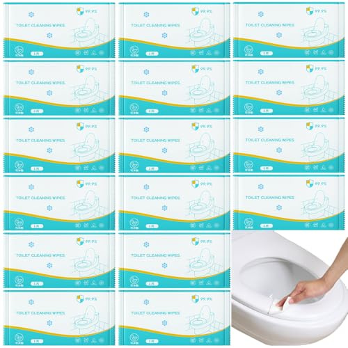 50Pack Luxury Hotel Disposable Toilet Cleaning Wipes Individually Wrapped; Flushable Clean Hygienic Wet Wipes for Guest; Travel Toilet Essential Wipes for Public Restrooms,Airplane, Road Trips,Home