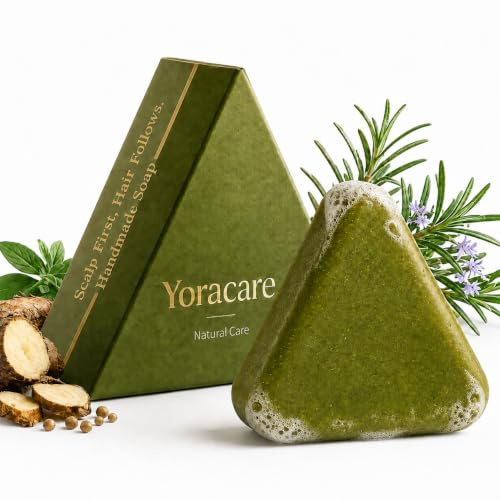 Yoracare Hair Soap Korean Scalp Revival Shampoo Bar, 3.71 Oz