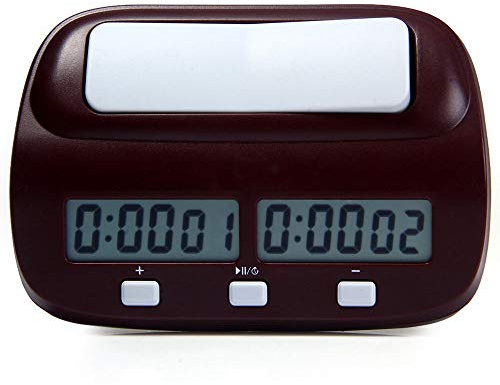 Dawwoti Chess Clock Timer, Minuteur Horloge & Jeu D’échecs Numériques Professionnel avec Alarme, Bonus Et Retard