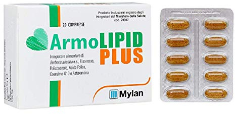 ROTTAPHARM ArmoLIPID PLUS Integratore Colesterolo Cholesterol Supplement 20cp