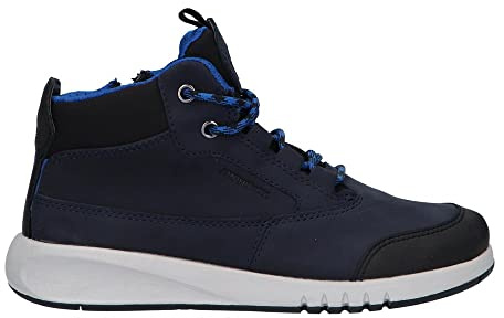 Geox J Aeranter Boy Abx A, Botines para Niño, Multicolor (Navy/Royal), 34 EU
