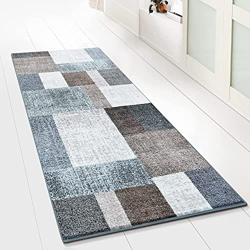 Floordirekt Teppich-Läufer Lucano 80 x 250 cm, Beige - Moderner Wohnteppich für Flur, Küche, Schlafzimmer - Meterware - rutschfest, robust & pflegeleicht