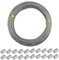 YMWALK Picture Hanging Wire Garden Wire Heavy Duty Stainless Steel Wire Galvanised Fence Wire Rope Strong Craft Wire Cable for Garden Craft Washing Line 1.5 mm(7 * 7)×30 m