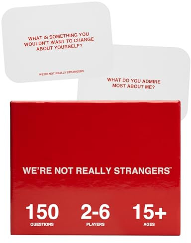 WE'RE NOT REALLY STRANGERS Card Game - an Interactive Adult Card Game and Icebreaker