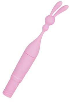 EIS, vibromasseur, 'vibromasseur en silicone en forme de lapin, 20 cm', étanche, avec poignée, silicone doux pour la peau