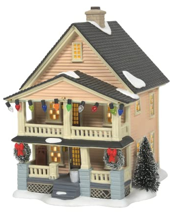 Department 56 a Christmas Story Village Schwartz's House Lit Building, 7.36 Inch, Multicolor