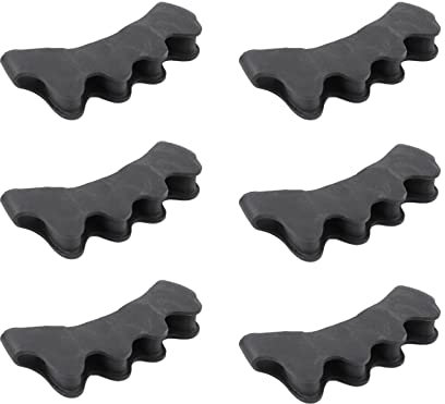 Cnrose Zehenspreizer Silikon für Alle Zehen 6 Stück Valgus Korrektur Toe Separator Gel Hallux Valgus Silikon Zehentrenner Zehenkorrektur Gel Zehenspreizer Behandlung zur Korrektur von Ballenzehen