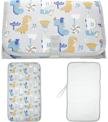 Wickelunterlage Unterwegs,Tragbare, Faltbare, Wasserdichte Wickelunterlage, Wiederverwendbare Wickelunterlage, Maschinenwaschbar, Neugeborene, Outdoor, Zuhause, Reisen, Baby-Taufe, Geschenk