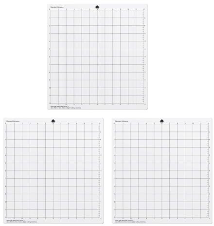 3 Blatt Schneidematten für Silhouetten Cameo 30,5 x 30,5 cm Schneidematten selbstklebende Schneidematten PVC Quilten Cricket Schneidematten 3 Blatt Schneidematten für Silhouetten Cameo selbstklebende