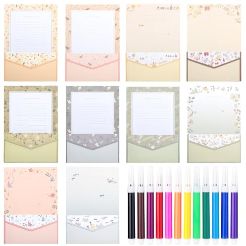 90 st brevpapper med kuvert, brevpappersset brevpapper flickor brevpapper elegant brevpapper barn diddl blad diddl BlöCke brevpapper A5 kuvert C6 brevpapper A4 stationsset