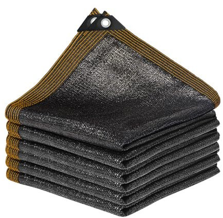 Rete ombreggiante con occhielli, tenda da sole da giardino, 2 x 3 m, per esterni, protezione solare, rete ombreggiante per serra, terrazzo, piante, pollaio, antivento, permeabile all'acqua