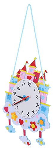 Vaguelly Junge Mädchen Diy Uhr Bastelset Aus Vliesstoff Bunte Handgemachte Lernuhr Für Junge Mädchen Geeignet Für Familie Kindergarten Eltern-e -aktivitäten Kreative