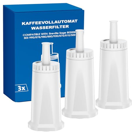 Filswa Replacement Water Filters for Sage Coffee Machines SES 990/980/500/878/875/880/920/810, Compatible with BES008, Barista Express, Pro, Touch, Bambino, Oracle Models