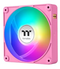 Thermaltake CT120 EX Reverse ARGB Sync PC Cooling Fan | 120‑mm‑ARGB‑PWM‑Lüfter | Pink | 3 Fan Pack