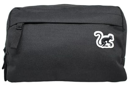 Marsupio a Croce - Doggy Bag - Borsa Unisex-Adulti - 2L - Riciclato, Nero , 23x15x6 Cm