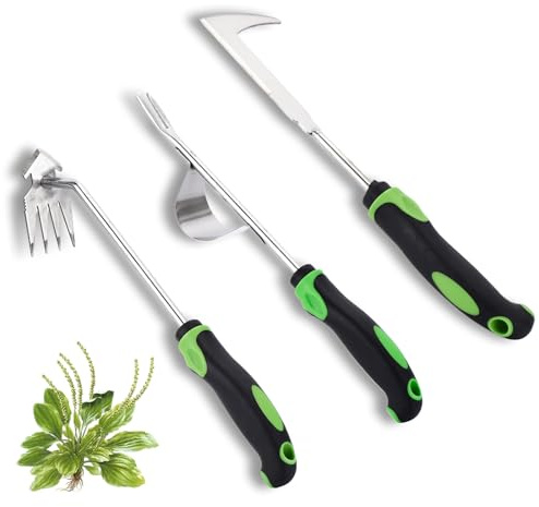 Jahenway Weed Puller Tool 3pcs, 2026 New Portable Weeder Tool, Weeding Tool with Stainless Steel, Garden Tools for Plant & Weeding, Crack Weeder Tool, Weed Remover Tool for Farm & Backyard