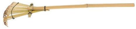 TOYANDONA Bamboo Garden Rake for Sandboxes and Landscaping, 13x50cm Hand Rake with Lightweight Bamboo Handle, Suitable for Sand Tray Gardening and Yard Landscaping