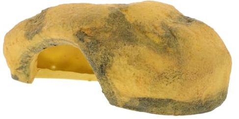 KOMBIUDA Höhle für Bartagamen mit Sonnenplattform Reptilienversteck Aquarium-Dekoration Schildkrötenzubehör Terrariendekoration für Kleine Echsen und Schlangen