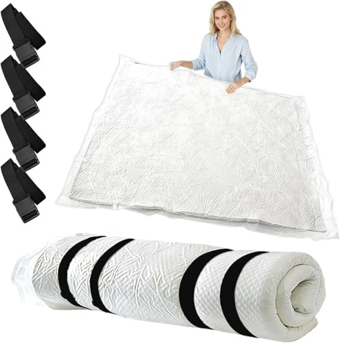Bolsa de vacío para colchón doble y king de hasta 240 x 250 cm, bolsas de colchón para mudanzas (tamaño Super King/Doble/Queen), edredón, edredones, edredones, ideal para almacenamiento y envío