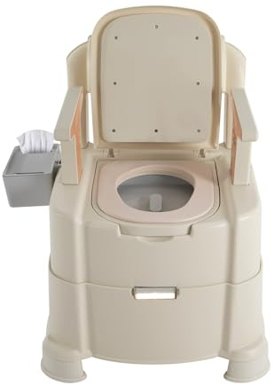 Bedside Commode, Potty Chair for Elderly and Disabled, Load Capacity 440lbs, Commode Chair for Toilet with Arms&Sensor Night Light for Pregnant Women, Patients