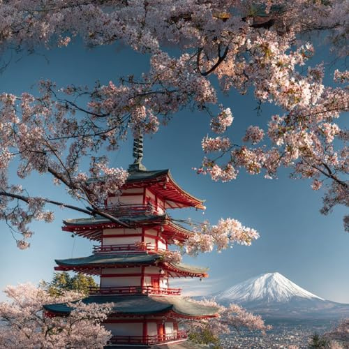 ARiXIaNg Peel and Stick Wallpaper 17.3x393 Cherry Blossoms Self Adhesive Wallpaper Landscape Contact Paper Shelf Liner for Cabinets for Bedroom Bathroom Renter Friendly