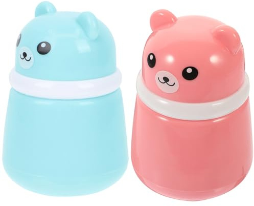 ZUNOXAZ Babypuder Puderquasten Etui aus Reißfestem Schwamm Kleines Tragbares Pulverbehälter Satz für Talkumpuder und Losen Puder Reise Pulverbox für Empfindliche Babyhaut
