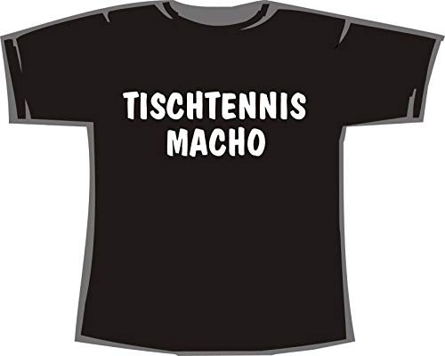 Tischtennis Macho; T-Shirt schwarz, Gr. XL