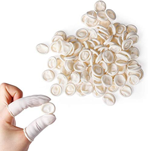 300 PCS Latex-Fingerlinge, Antistatik Gummi Protect Latex Finger Cots