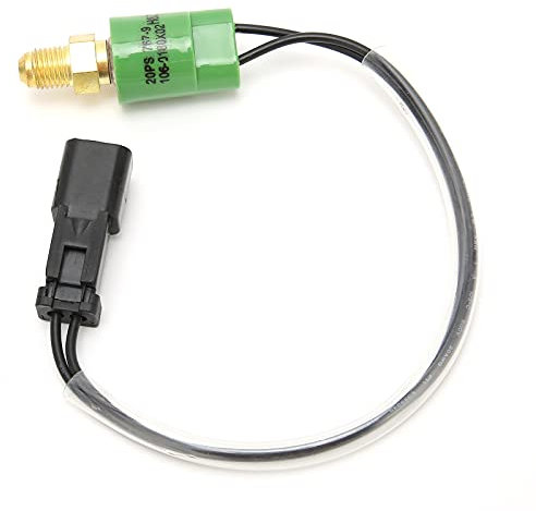 TOSD-04-044 Stahl Öldruckschalter Sensor Nylonummanteltes Kabel 6-36V OEM 106-0179 Baggermotorsensor Ersatz für CAT E330B/C Modelle (kleiner quadratischer Stecker)