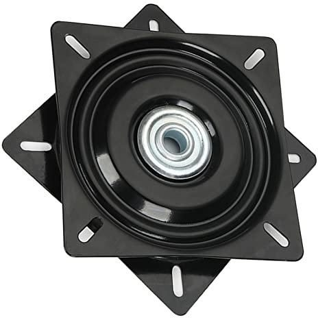 WORDFUN Lazy Susan Drehgelenk Platte Schwarz Drehlager Drehteller Stabil Hardware Starke Tragfähigkeit Für TV Monitor Kaleidoskope Tischplatte Serving Messe-Displays Barhocker
