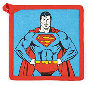 Excelsa Superman Topflappen, 20 x 20 cm, Futter 100% Baumwolle, Füllung aus Polyester