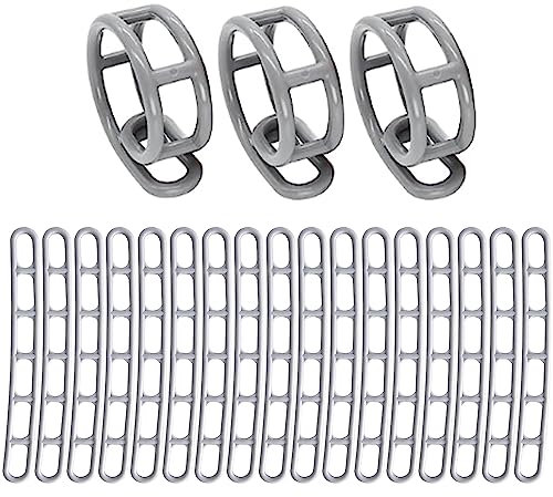 Abspannelement aus Kunststoff, 20 Stück Abspannelemente für Vorzelte Extra Stark 6-Loch Zeltspanner,Reißfest Camping Abspannleiter Gummiverspanner für Zelte Markisen Vordächer, Planen