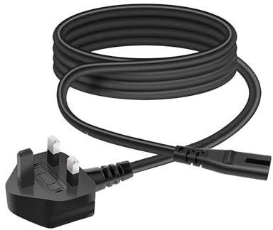 Power Cable Lead Replacement for Cambridge Audio Minx X201-200 Watt SX120-70 Watt Minx X301-300 Watt Active Subwoofer UK Mains Power AC Plug Cord