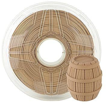 LeoPlas PLA Filament 2.85mm 1kg für 3D-Druckmaterial Druckerzubehör (Braun Holz)