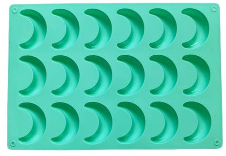 Vanillekipferl Backform, Cake Mould Chocolate, Formen Silikon Schokoladenform, Backblech Antihaft, Silikon-Pudding-Gelee-Eiswürfelform, Halbmondform Mit 18 Mulden, Schokoladen-Dekorationsform