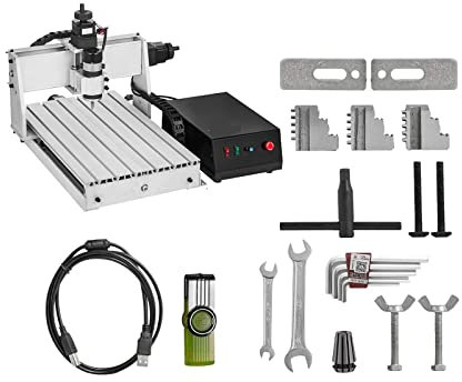 3/4 Axis CNC Router 6040/3040/3020 Engraver USB Port Milling Engraving Machine PVC 3D Carving Woodworking Machine(3 Axis CNC 3040)