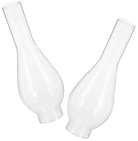 MOBUTOFU 2piezas Pantallas Pequeñas Para Lámpara Aceite Vidrio Transparente Accesorio Decorativo