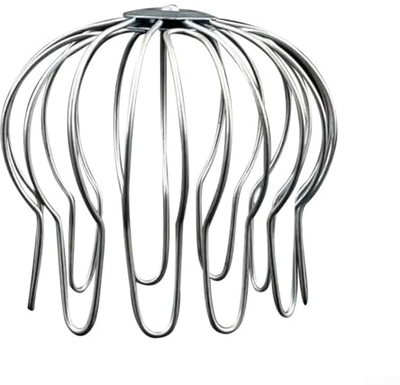 Filtro di protezione per grondaie, in acciaio inox, a prova di scarico, per scarico di tetti e balconi (110-120 mm)