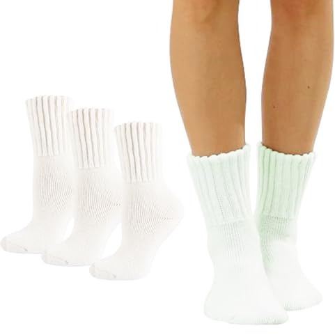 Marchare Women Wool Socks Thermal Boot Socks Winter Extra Thick Warm Cozy Sock For Women Ivory