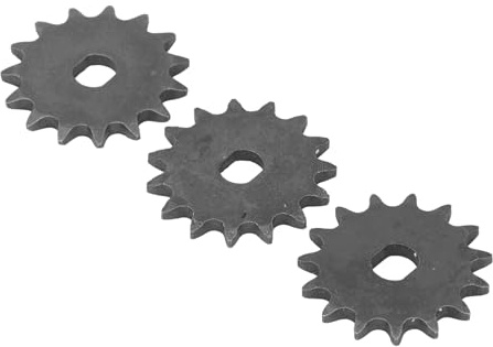 Scooters Engine Gears, T8F 15T Electric Scooter Motor Drive, Steel Pinion Gear for 26CC, 43CC, 49CC Chain Gas Engine