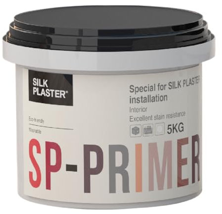 Generisch Primer Grundierung für flüssige Tapeten an der Wand weiß | Silk Plaster