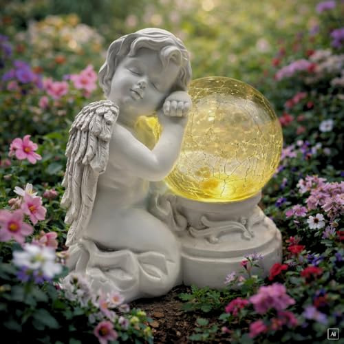 abc HOME | Dekofigur Engel | LEDs | Solarpanel | Lichtsensor (1)