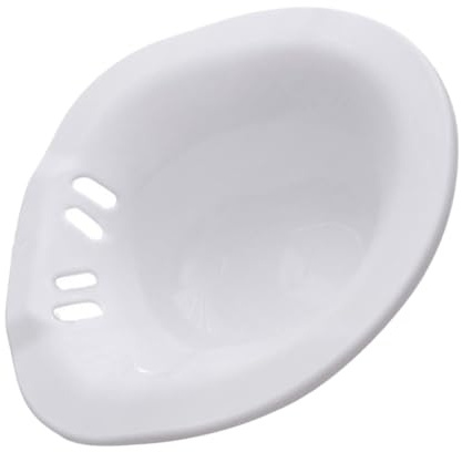 Homoyoyo Sitzbadewanne aus Kunststoff Klappbar mit Ergonomischer Form und Geruchlosem Material für Toilettensitz Hygienische Sitzhilfe für Wochenbettpflege und Senioren