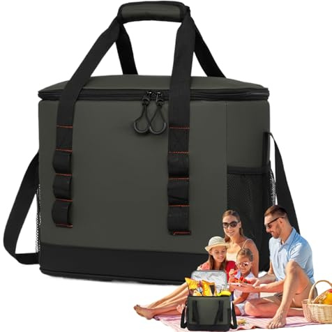 Borsa termica portatile, 20 l, borsa termica da spiaggia, impermeabile, multifunzione, grande, per sport, asilo nido, barca, viaggi, pesca, attività all'aperto, tailgating
