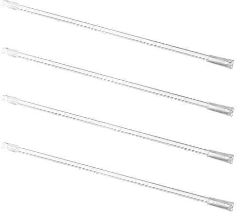 DONFAMDS Set 4 Pezzi Bacchetta per Tende in Fibra di Vetro con Gancio Asta per Tende Verticale per Persiane Superficie Liscia e Facile da Usare da Casa