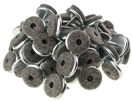 Filzgleiter aus Metall zum Schrauben Ø 30 mm, 100 Stück