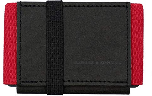 Anders & Komisch Mini Portemonnaie mit Münzfach Kartenetui Herren Kleine Geldbörse Damen Slim Wallet Nachhaltige Geldbeutel Handarbeit aus Deutschland