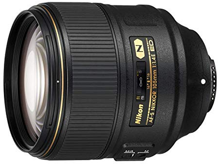 Nikon AF-S NIKKOR 105mm f/1.4E ed Obiettivo a Lunghezza Focale Fissa, Formato FX, Nero [Nital Card: 4 Anni di Garanzia]