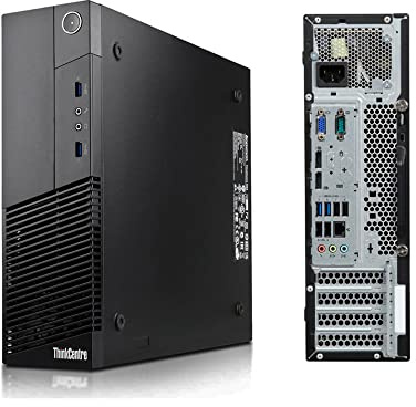 Lenovo PC Fisso Thinkcentre M83 SFF Windows 11 Pro 8GB RAM SSD 240GB | Core i5 fino a 3.80GHz SSD | interfaccia Seriale RS232 COM Computer Desktop Aziendale Ufficio (Ricondizionato)