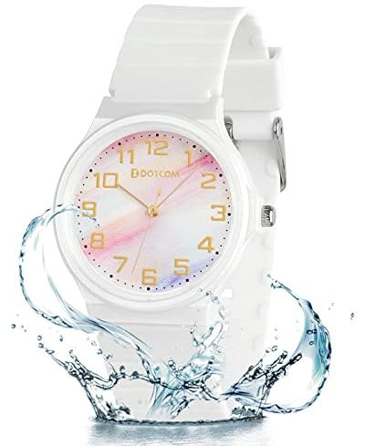 GUUMUXIN Montres pour Enfants pour garçons et Filles étanches analogiques à Quartz pour l'enseignement des Montres pour Adolescents, Cadeaux pour Enfants